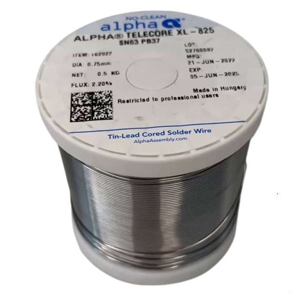 Alpha Telecore XL-825 Sn63 Pb37 1mm Lehim Teli
