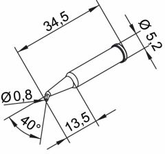 Ersa 102SDLF08L İ-Con Serisi Havya Ucu