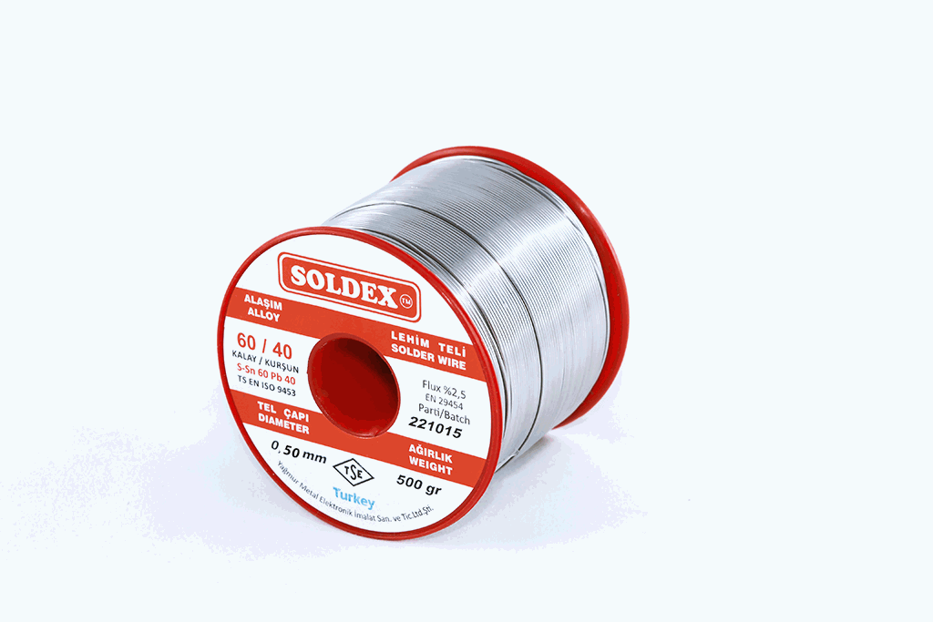 Soldex Sn60 Pb40 0,75mm 500Gr Lehim Teli