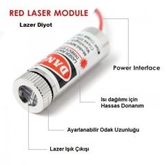 Nokta Lazer Diyot RYS1230 5mW 650nm