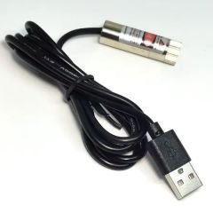 USB kablolu Nokta Lazer Diyot 5mW 650nm