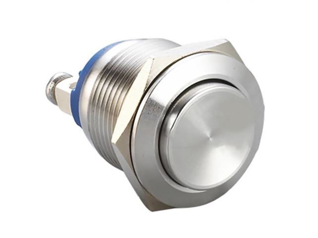 19mm Ip67 Çıkık Kafa Yaylı Metal Buton