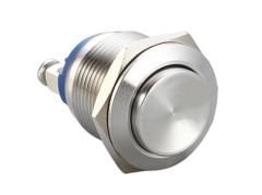 19mm Ip67 Çıkık Kafa Yaylı Metal Buton
