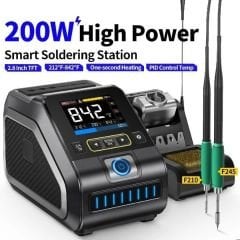 Fnirsi DWS-200 200W Yüksek Güçlü Hassas Havya İstasyonu