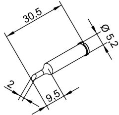 ERSA 102ADLF20 İ-Con Serisi Havya Ucu