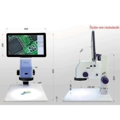 AZ 9513 Ekranlı Profesyonel HD Dijital Mikroskop