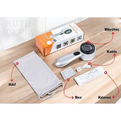 Skalalı Işıklı Büyüteç 30X Şarj Edilebilir | 4 Renkli Led