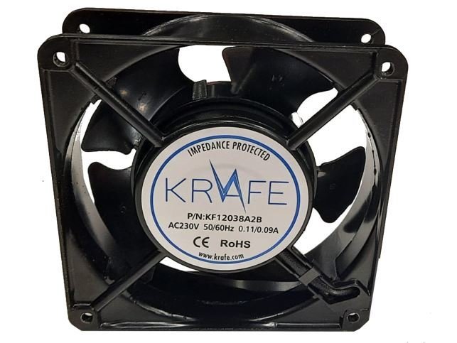 Krafe 120x120x38 220V AC Rulmanlı Fan