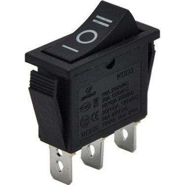 3Pin Dar On-Off-On Rocker Switch Anahtar