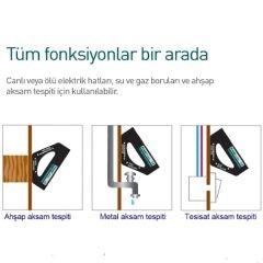 Proskit NT-6352 Duvar Tarayıcı Metal Dedektörü