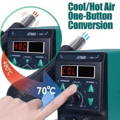 Prolink P-86DI 2in1 Sıcak Hava Üflemeli Dijital Havya İstasyonu