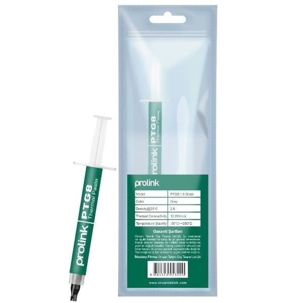 PTG8 12,8W/mk 1,5Gr Şırınga Termal Macun