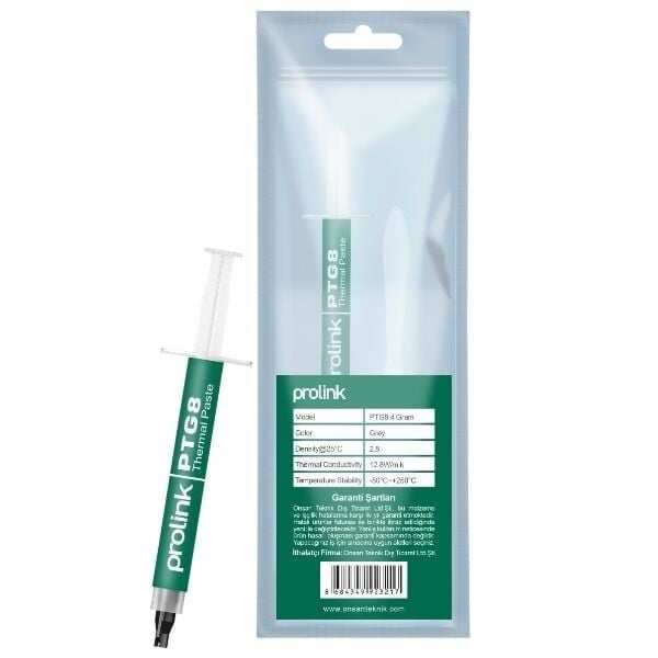 PTG8 12,8W/mk 4Gr Şırınga Termal Macun