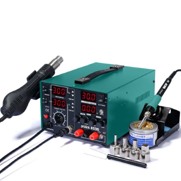 Prolink P-53D5A 5A Sıcak Hava Üfleme-Isı Kontrollu Lehimleme-30V 5A Güç Kaynağı