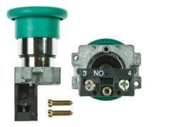 Xb2-Bc31 Metal Yaylı Yeşil Acil Stop Butonu