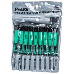 Proskit Sd-0839 Antistatik Esd 9 Parça Tornavida Seti