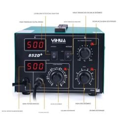 YIHUA 852D+ Sıcak Hava Rework İstasyonu