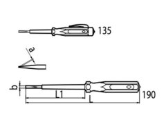 İzeltaş 190mm Elektrik Kontrol Kalemi