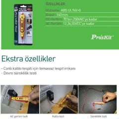 Proskit NT-305 Voltaj Dedektörü