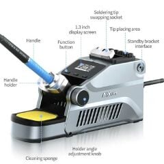 AiXun T380 80W Mini Taşınabilir Şarjlı Havya İstasyonu