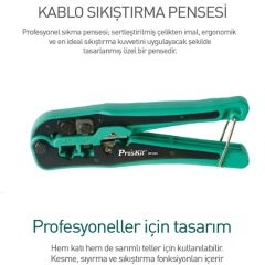 Proskit CP-393 RJ45-RJ11-RJ12 Kablo Sıkma Pensesi