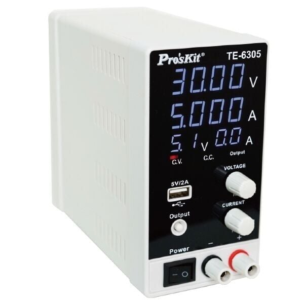 Proskit TE-6305 30V 5A Ayarlanabilir Dc Güç Kaynağı