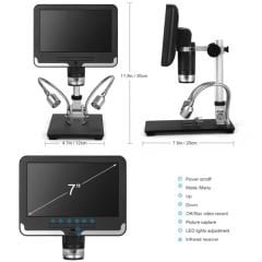 Andonstar AD206 HD 7 inc Ekranlı Dijital Mikroskop