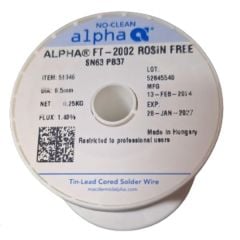 Alpha FT-2002 Sn63 Pb37 0,50mm Lehim Teli 250gr