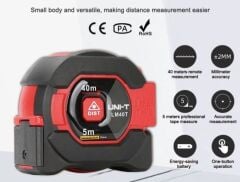 Unit LM40T Lazer Mesafe Ölçer Şerit Metre