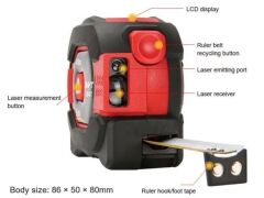 Unit LM40T Lazer Mesafe Ölçer Şerit Metre