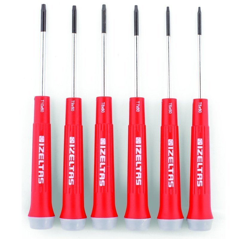 İzeltaş 6 Parça Elektronikçi Tip Torx Klemens Tornavida Seti
