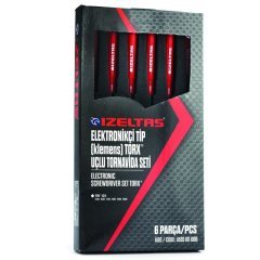 İzeltaş 6 Parça Elektronikçi Tip Torx Klemens Tornavida Seti