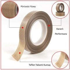 30mm Isıya Dayanıklı Yanmaz PTFE Teflon Bant