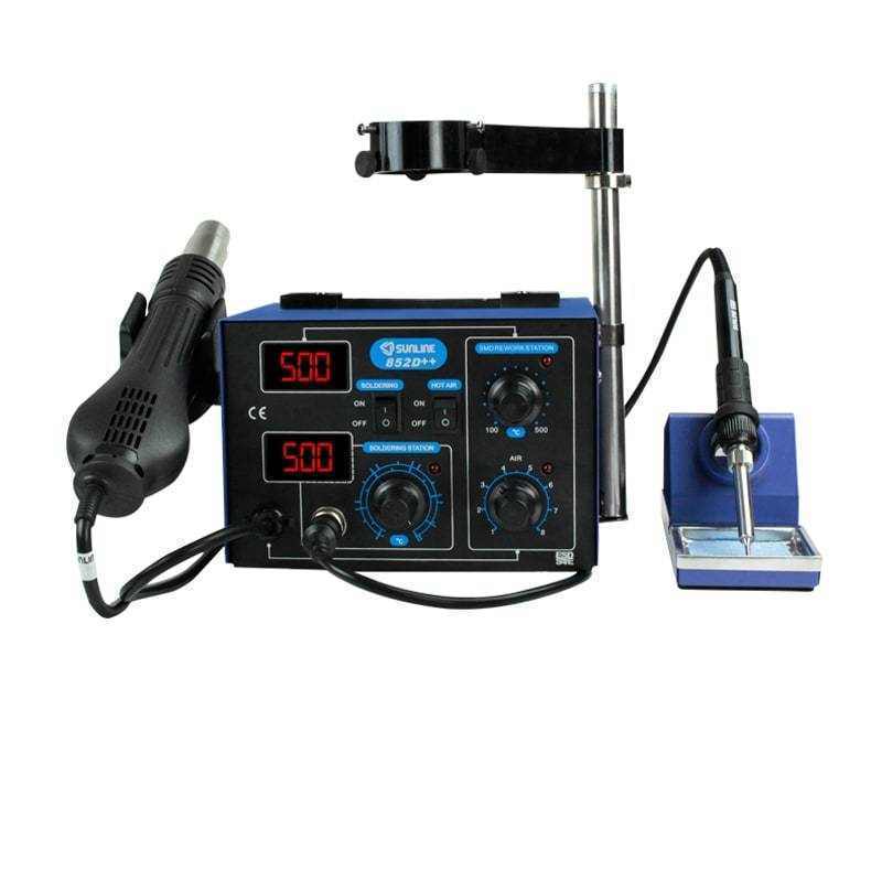 852D++ Brushless Fan Sıcak Hava-Lehimleme İstasyonu+Kol Aparatı