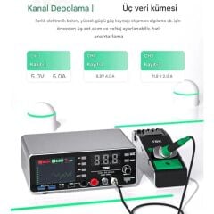 Tbk 219 20V 5A DC Güç Kaynağı ve C210 Havya İstasyonu