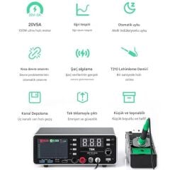 Tbk 219 20V 5A DC Güç Kaynağı ve C210 Havya İstasyonu