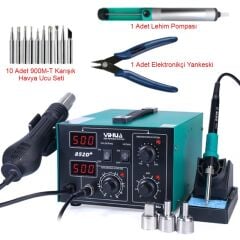 Yihua 852D+ Sıcak Hava Üflemeli Havya İstasyonu Seti