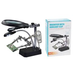 TE-800 Led Büyüteçli  Havya Standı