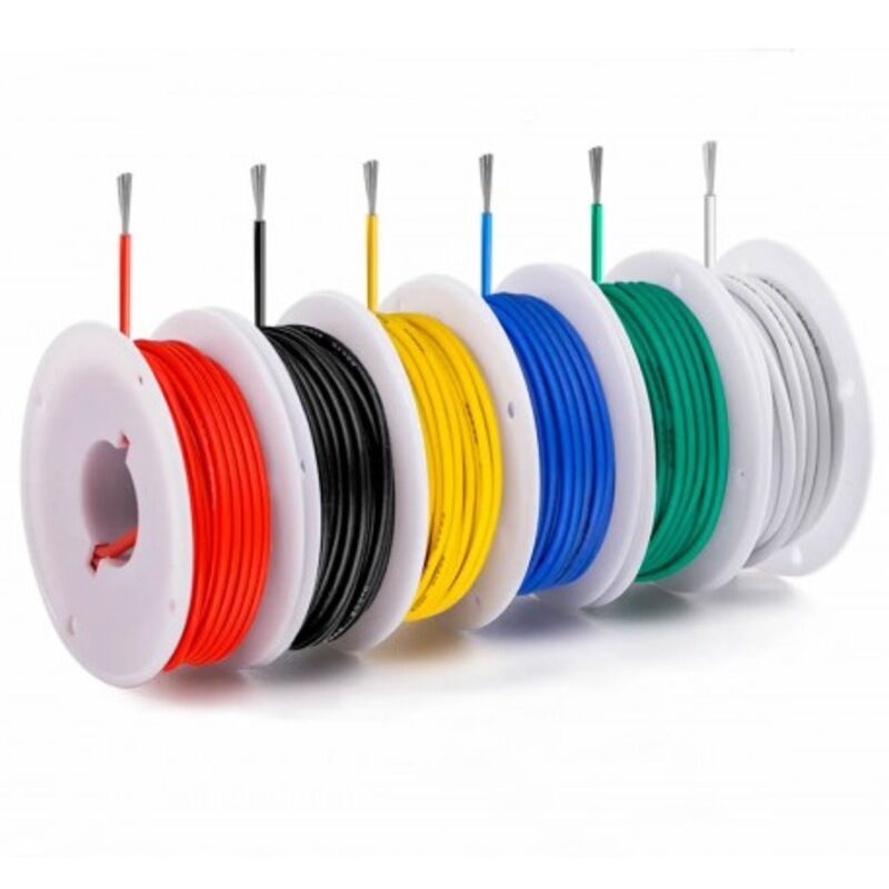 6 Renk 18Awg 30 Metre Montaj Kablosu Seti