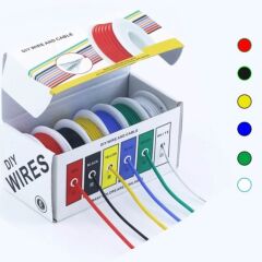 6 Renk 18Awg 30 Metre Montaj Kablosu Seti