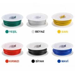 6 Renk 24Awg 60 Metre Montaj Kablosu Seti