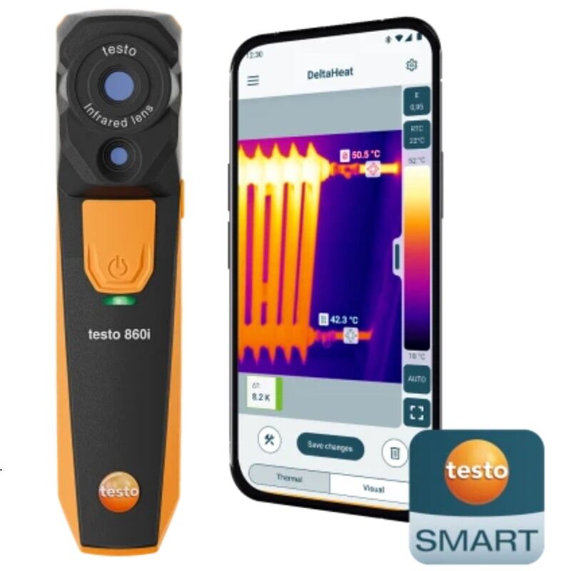 Testo 860İ 256x192 Akıllı telefonlar İçin Termal Kamera