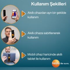 Testo 860İ 256x192 Akıllı telefonlar İçin Termal Kamera