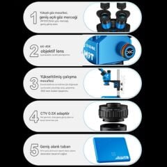 Sunshine M9T-B11 Trinoküler Stereo Mikroskop