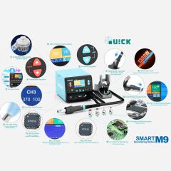 Quick M9 1300W Akıllı Sıcak Hava Üfleme ve Tamir İstasyonu