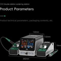 TBK 310 Çift İstasyonlu 250W Havya İstasyonu