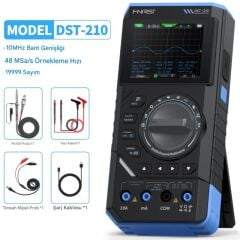 Fnirsi DST-210 3’ü 1 Arada El Tipi Osiloskop + Multimetre + Sinyal Jeneratörü