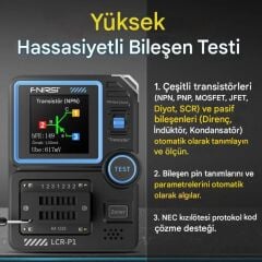 Fnirsi LCR-P1 Çok Fonksiyonlu Transistör Test Cihazı