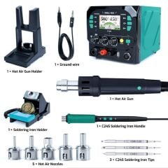 Yihua 983D 3in1 Sıcak Hava Üflemeli Havya İstasyonu ve Dc Güç Kaynağı