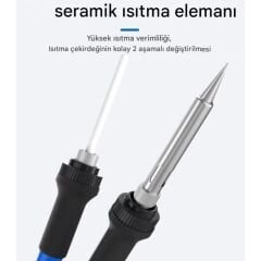 Sunline 969D Isı Ayarlı 75W Havya İstasyonu